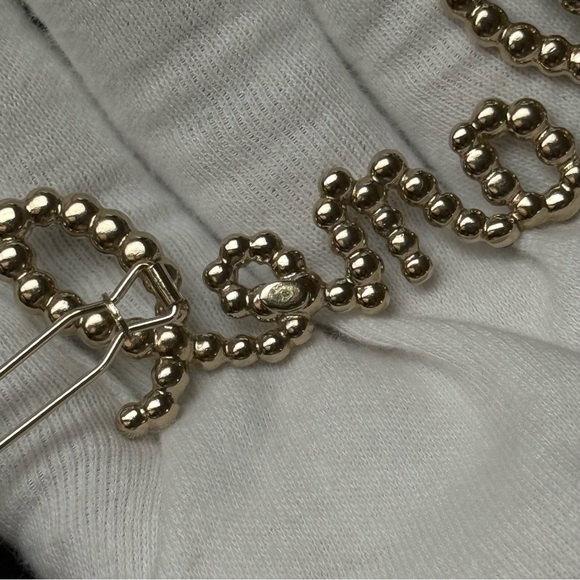 Authentic CHANEL Crystal Hair Clip Pearls Barrette Gold RUNWAY - Picture 5 of 7